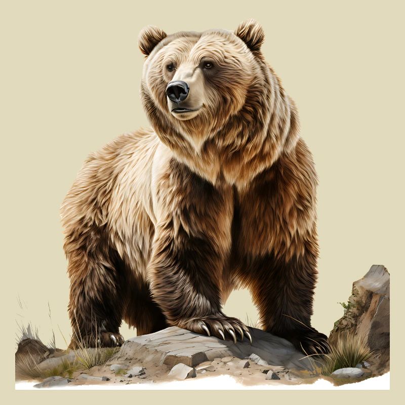Brown bears are large, formidable predators