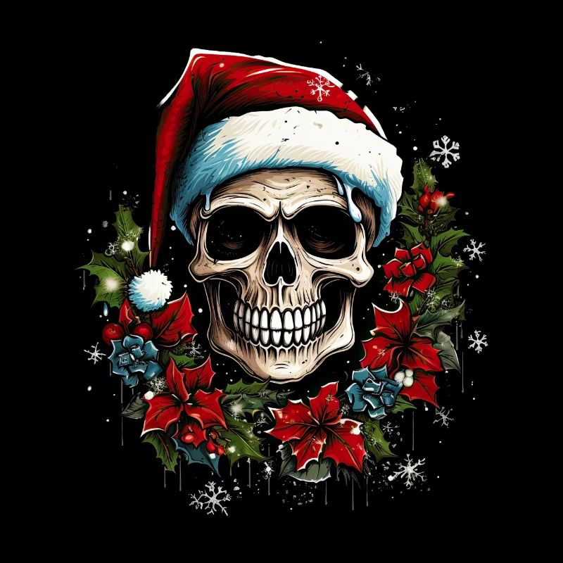 christmas skull