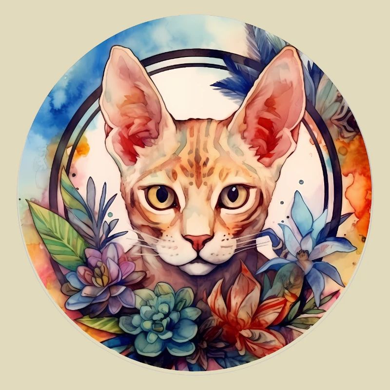 Devon Rex chat Boho Style, chats d’amour