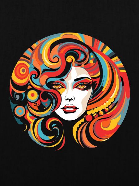 Psychedelische Frau