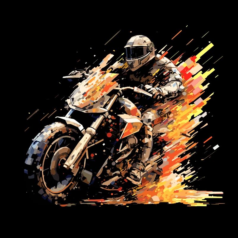 Résumé de compétition de course de moto à vitesse rapide