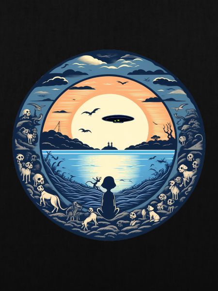 sundown at the ocean