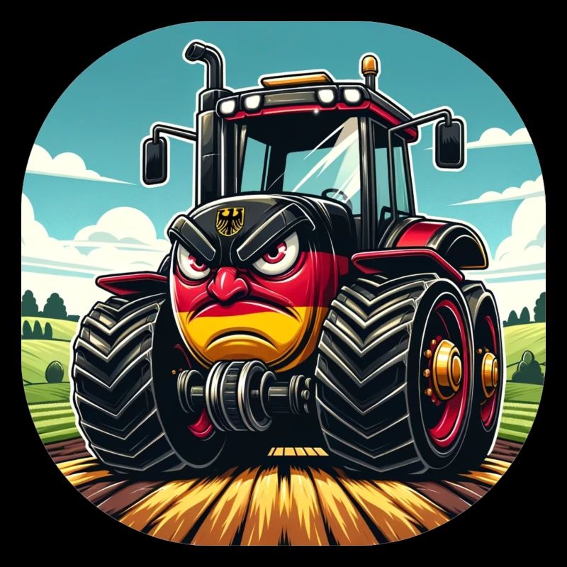 Wütender deutscher Traktor 02