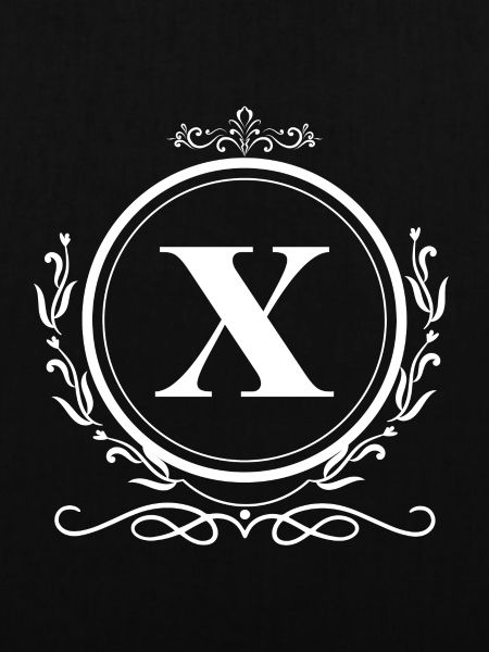 Buchstabe x Dekoration