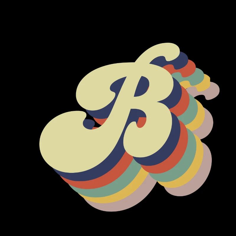 Retro Letter B