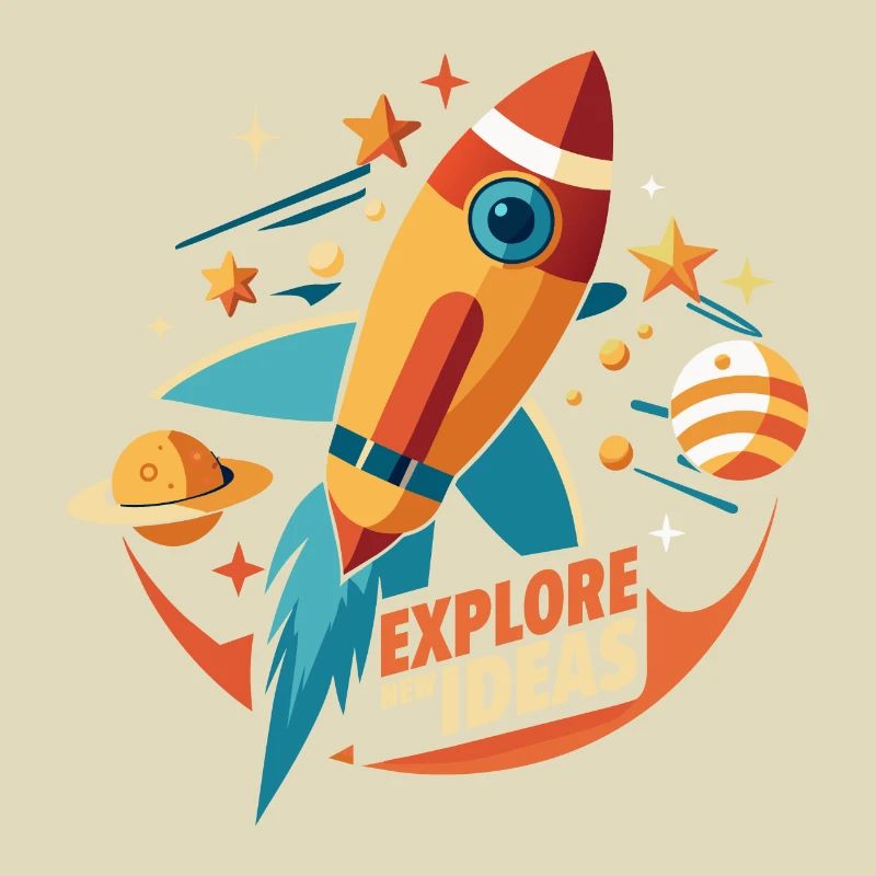 ROCKET. EXPLORE NEW IDEAS