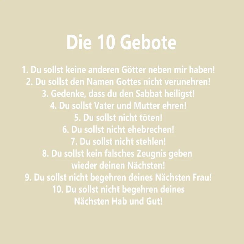10 commandements