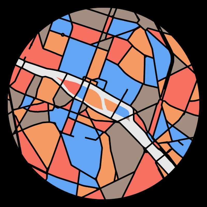 Paris bubble map