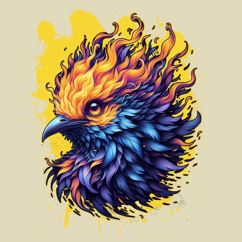 Feurige Phönix-Vogelkunst