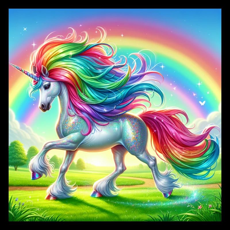Buntes Einhorn