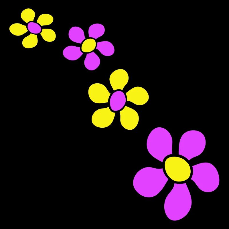 Beaucoup de fleurs colorées belle conception de motif décoratif