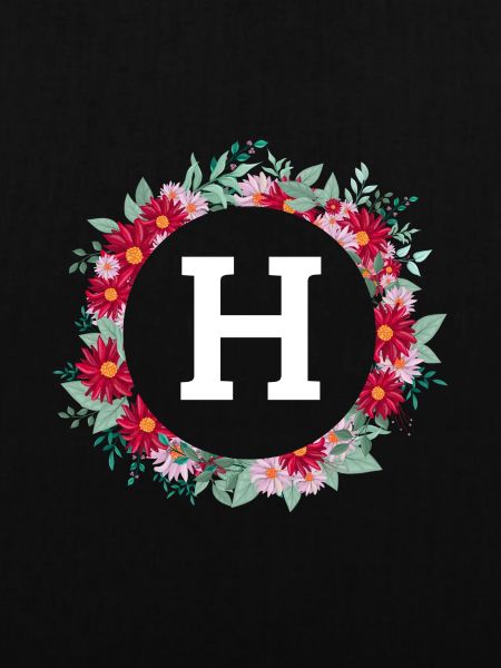 Buchstabe h Blumenkrone