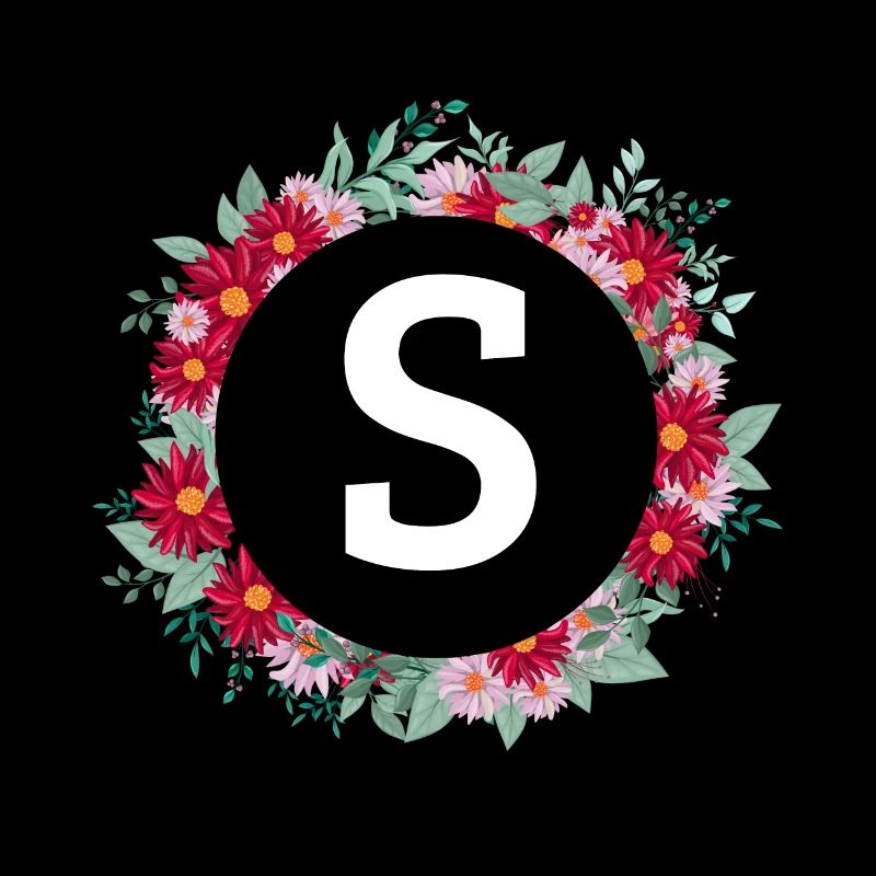 Blumenkrone des Buchstabens