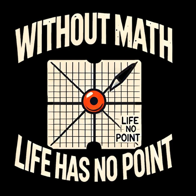No Math, No Point 📐🔢 - T-Shirt for Nerds