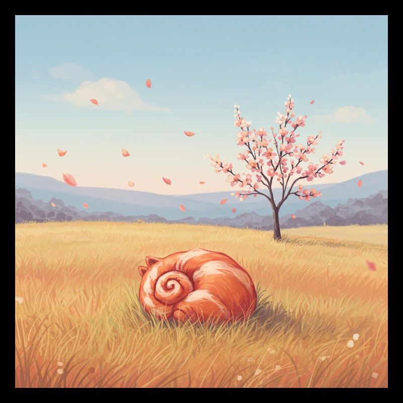 Traumlandschaft mit fliegendem Rochen