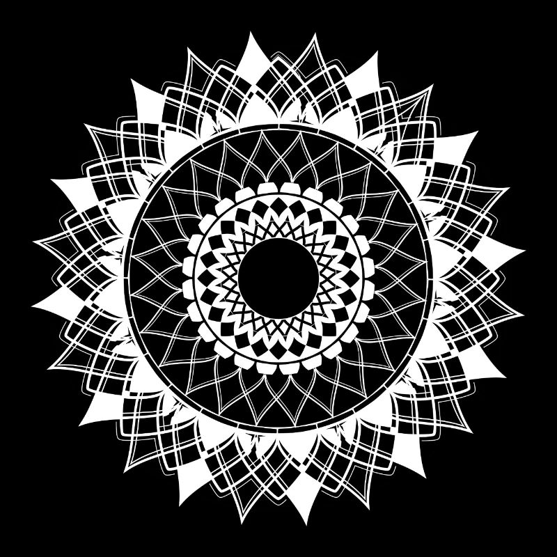 Mandala in Black & White