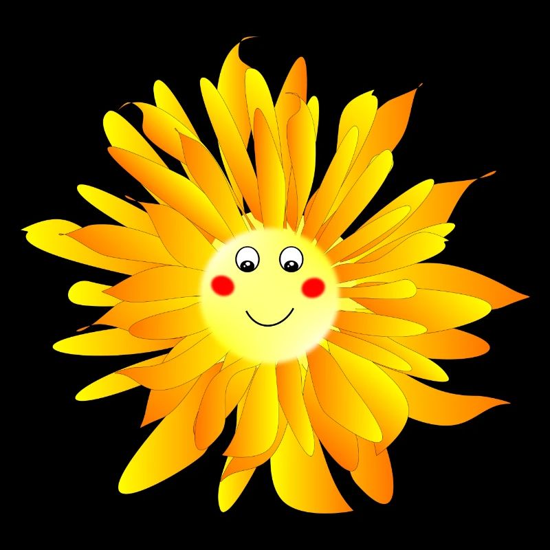 Blume mit Augen
