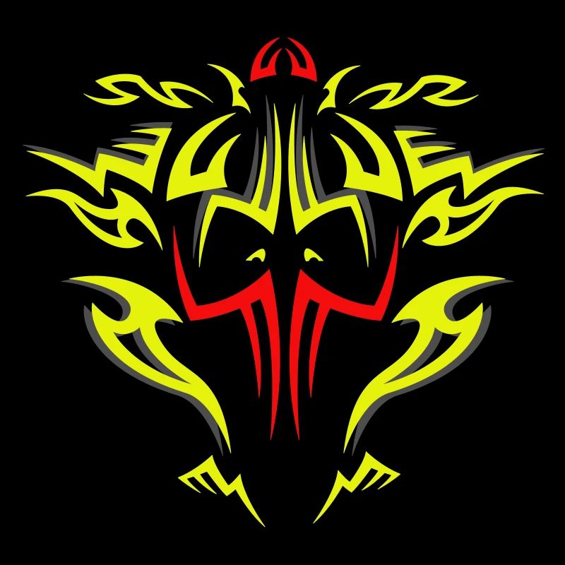 tribal bike face hell devil tattoo wild