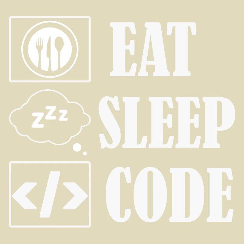 Logiciel de codage de code Eat Sleep