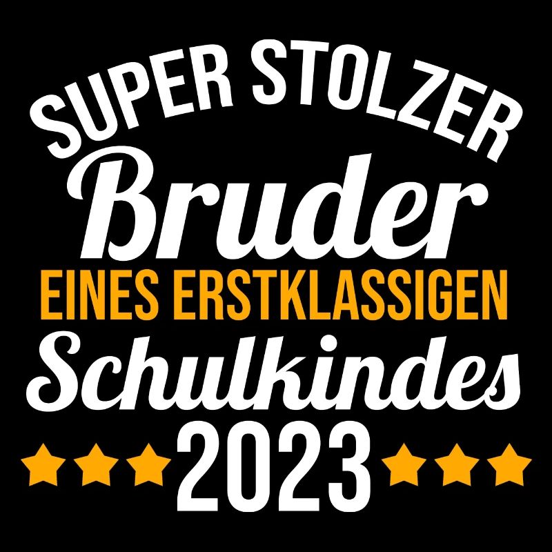 Stolzer Bruder eines Schulkind 2023 Einschulung