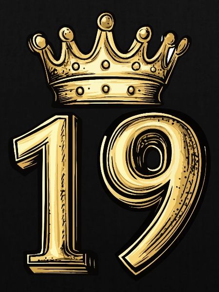 19 Zahl Krone