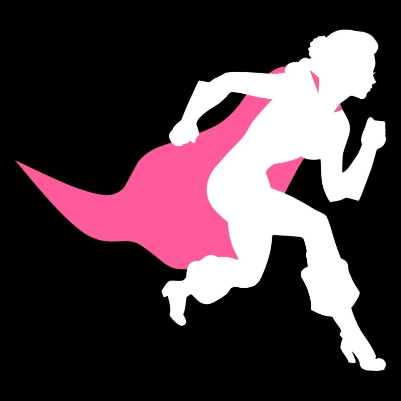 Superfrau mit Umhang