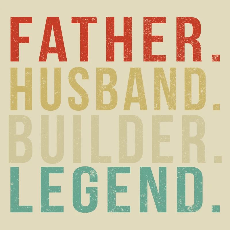 Builder Dad Vintage/ Father. Husband. Builder.