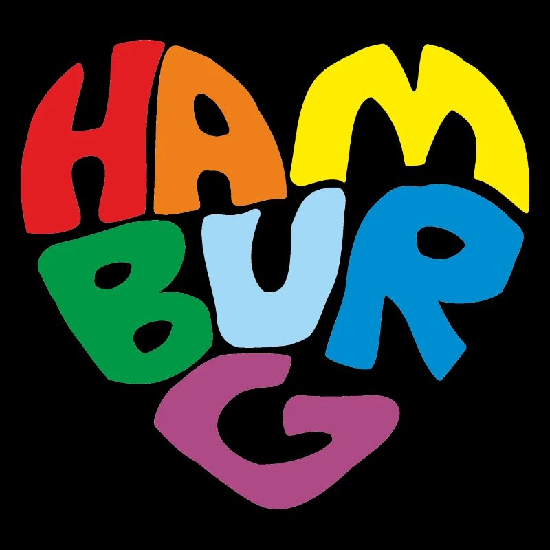 Hamburg Herz Regenbogen