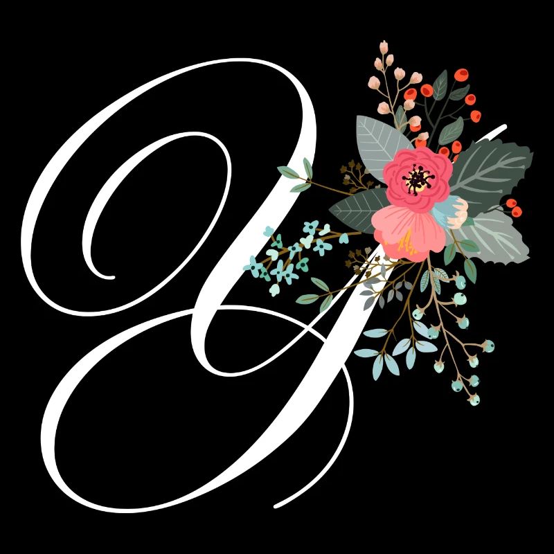 Lettre y fleuris