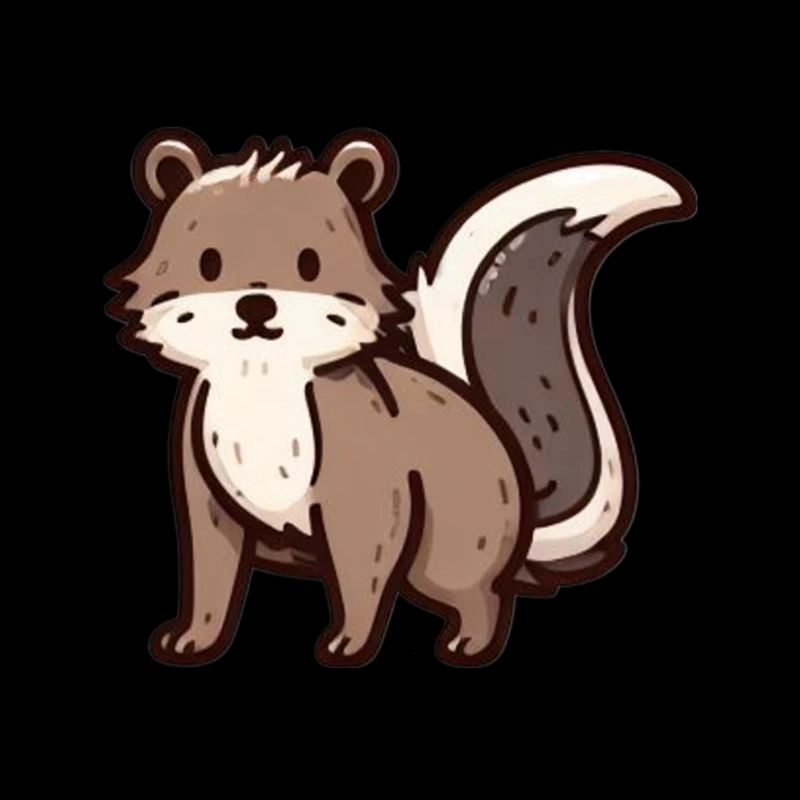 Mouffette mignonne brune