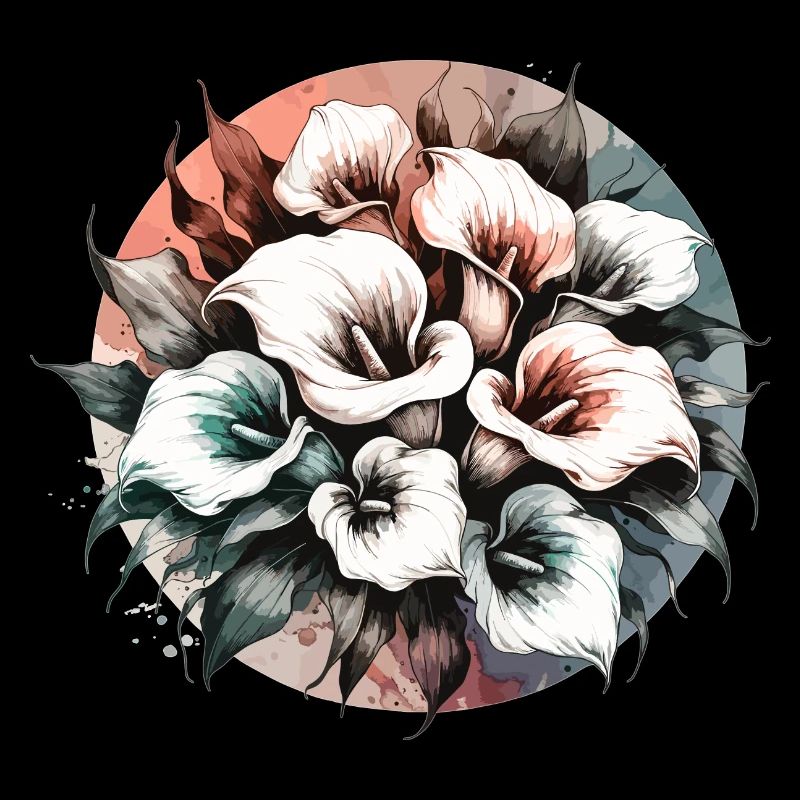 Calla Lilies Drawn