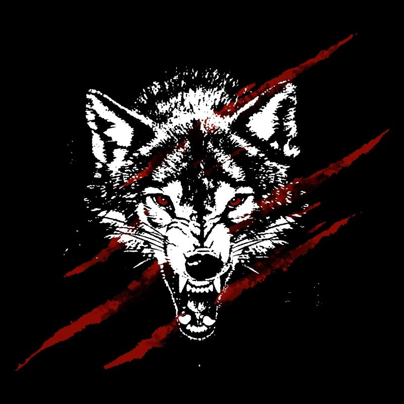 Angry wolf
