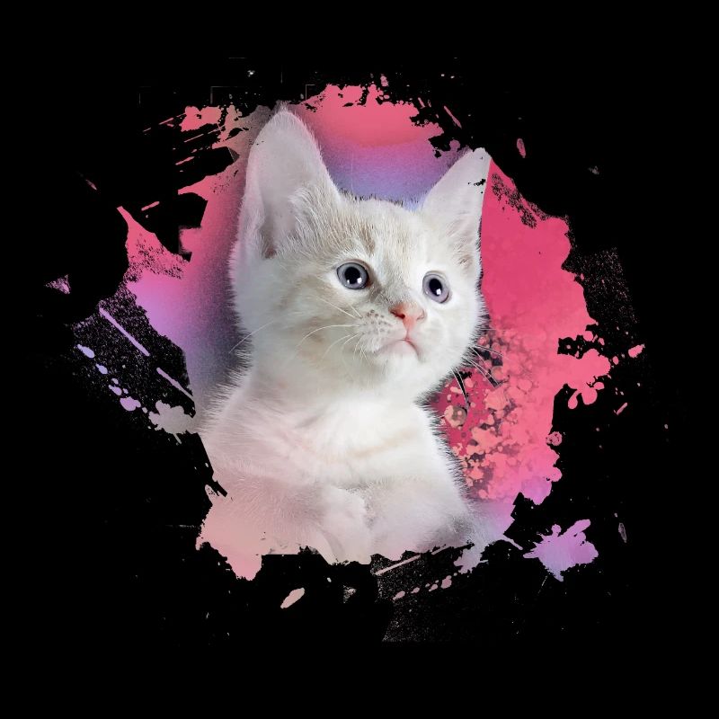 kitten,cat,kitten,graffiti,painting,pink