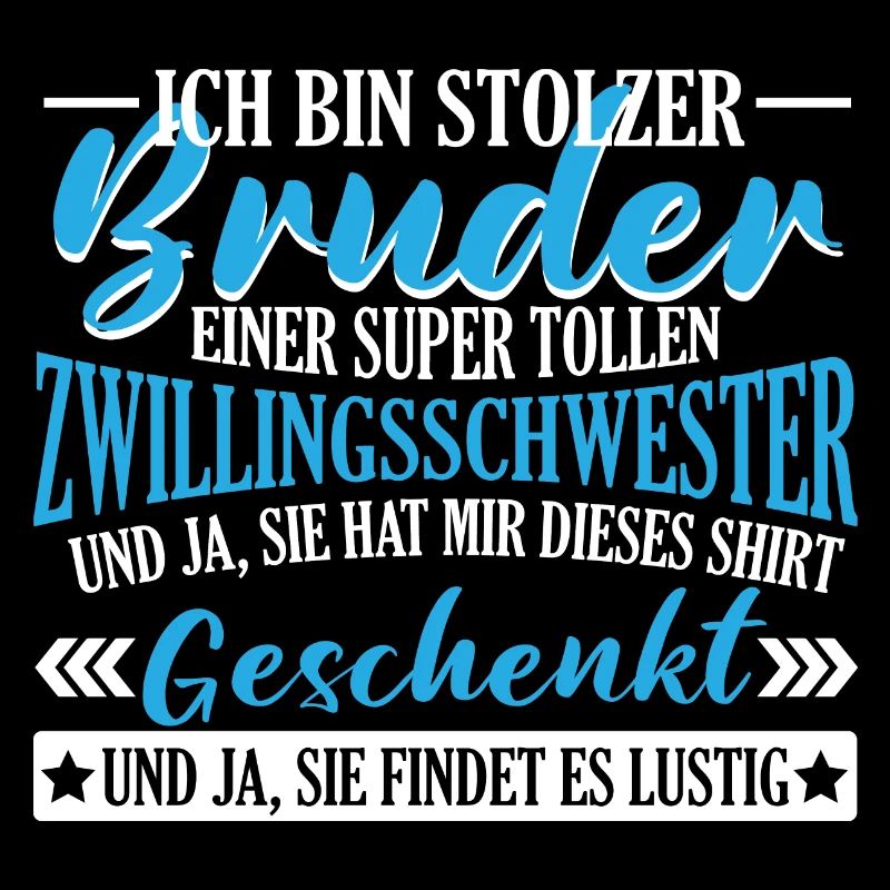 Zwillingsbruder stolzer Bruder