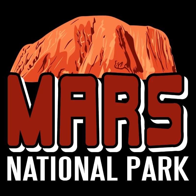 MARS National Park Retro Outer Space Planet