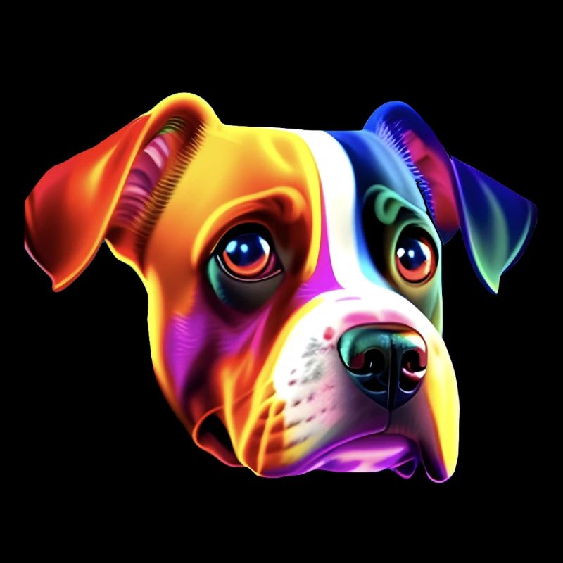 chien coloré
