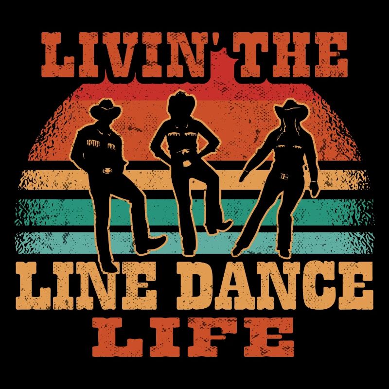 Line Dancing Cowboy Texas Line Dance Cadeau