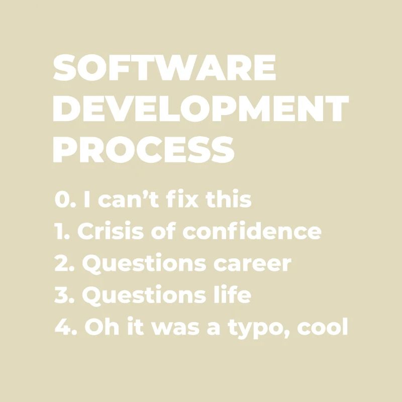 Software Development Process Programmer Coder Nerd