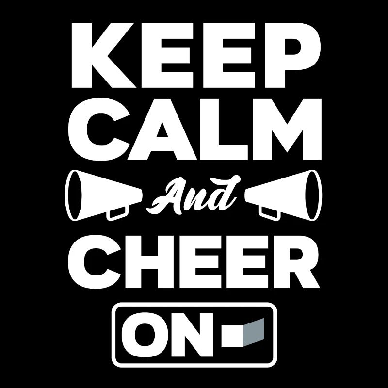 Keep Calm And Cheer On Gymnast Cheerleader Cheerle