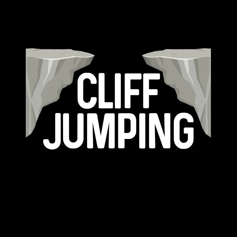 Retro Graphic Cliff Diver Cliff Diving Tombstoning