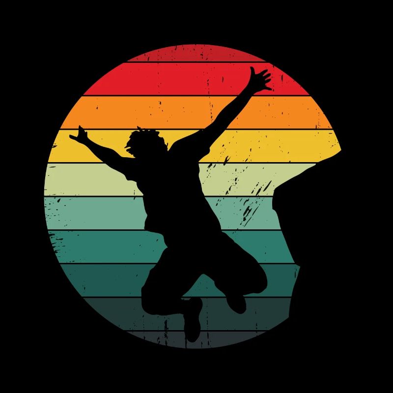 Retro Graphic Cliff Diver Cliff Diving Tombstoning