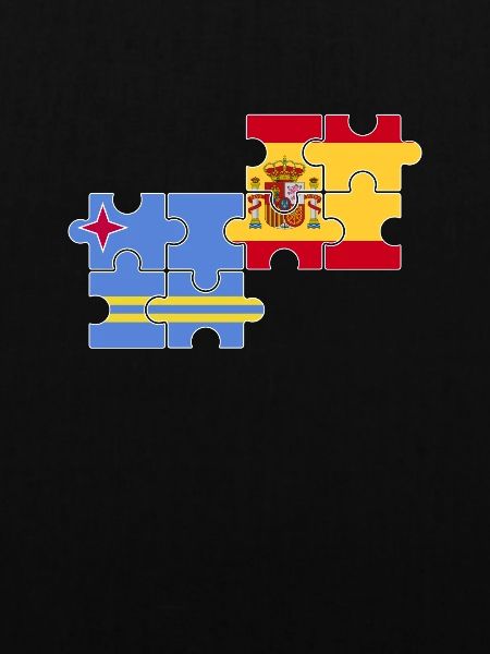 Aruba Spanien Flagge Spanisch Arubaner