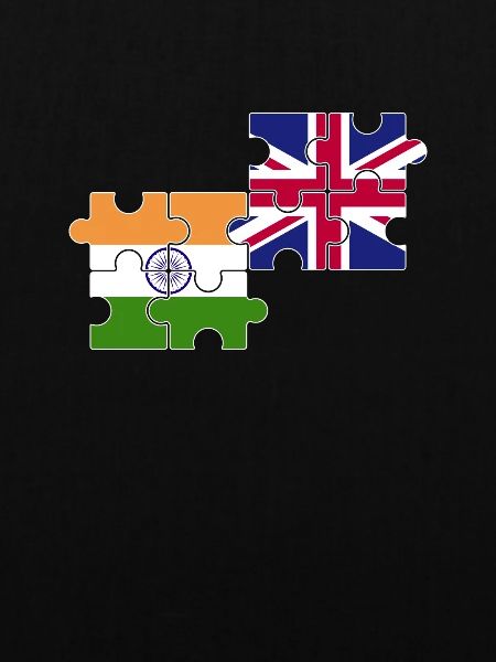 Indien UK Flagge Britischer Inder