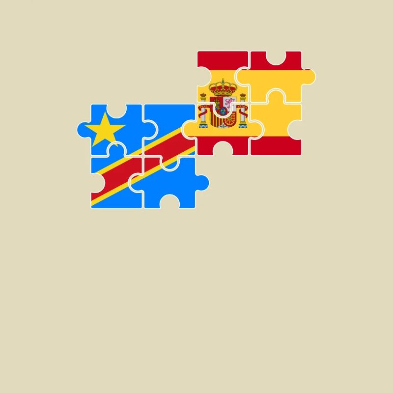 RD Congo Espagne Drapeau Espagnol Congolais