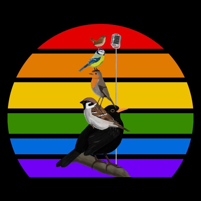 Singvögel Vogel Regenbogen Vielfalt Gartenvogel