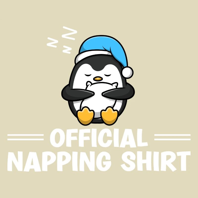 Sleeping Penguin Lover Cute Penguin Napping
