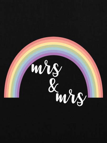 Regenbogenstreifen Mrs und Mrs