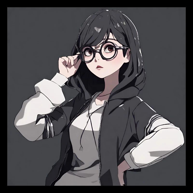 Anime-Geek-Mädchen