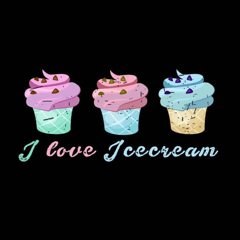 crème glacée, crème glacée, j’adore la crème glacée, pastel, cornet de crème glacée