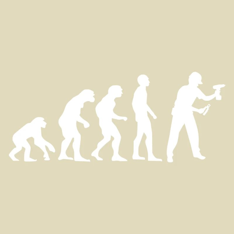 Handwerker Evolution Geschichte Geschenk lustig